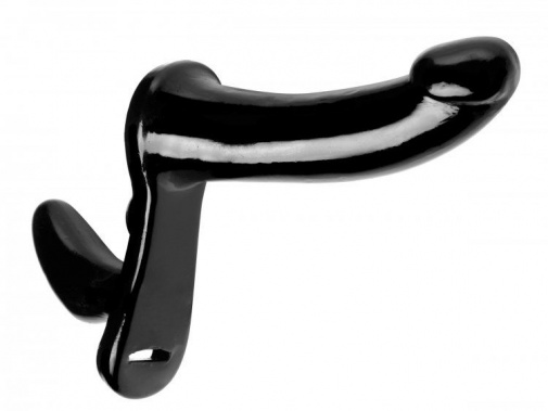 Strap U - Plena Noir 可調整穿戴式雙頭假陽具 - 黑色 照片