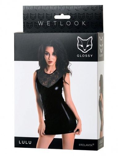 Glossy - Lulu 彈性纖維緊身裙 - 黑色 - L 照片