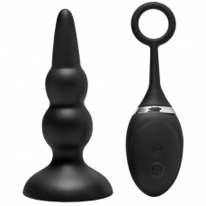 Prostatic Play - Force Anal Plug 12 Mode Silicone - Black photo