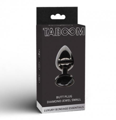 Taboom - Butt Plug w Jewel S - Black photo