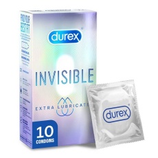 Durex - Invisible Extra Lubricated 10's pack photo