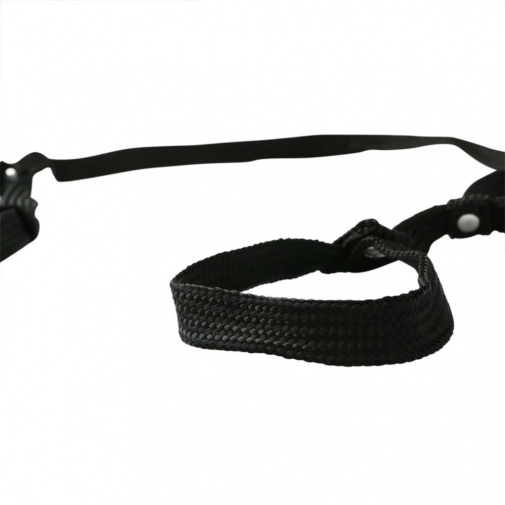 S&M - 可调节绵绳束缚套装 - 黑色 照片