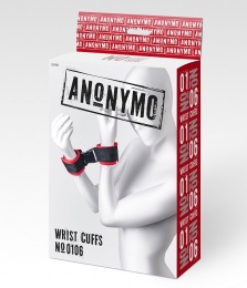 Anonymo - 丝绒手铐 - 红色 照片