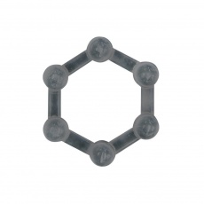 A-One - Hexa Ring 陰莖環 - 黑色 照片