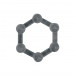 A-One - Hexa Ring 陰莖環 - 黑色 照片-2