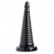 Master Series - Ribbed Giant Anal Cone - Black photo