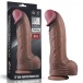 Lovetoy - 13" XXL Dual Layered Cock - Brown photo-10