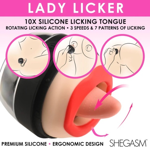 Lickgasm - Lady Licker 陰蒂刺激器 - 黑色 照片