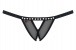 Obsessive - 812-THC-1 Crotchless Thong - Black - S/M photo-7