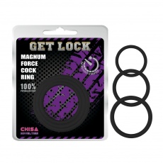 Chisa - Magnum Force 3 Cock Ring - Black photo