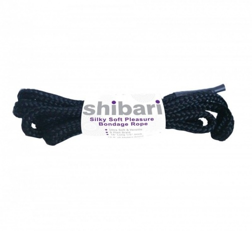 Shibari - 絲滑柔軟捆綁繩索 - 黑色 照片