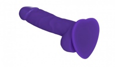 Strap-On-Me - 柔軟仿真陽具 S - 紫色 照片