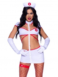 Leg Avenue - Heartstopping Nurse Costume - White - M photo