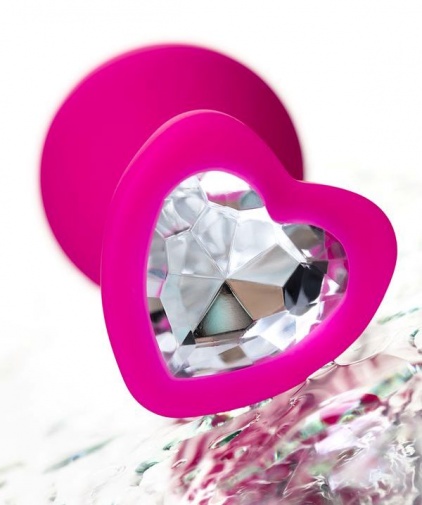 ToDo - Diamond Heart Anal Plug M - Pink photo