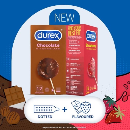 Durex - Chocolate Flavoured Dotted 3's pack photo