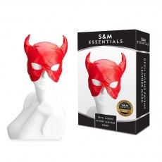 S&M - Devil Horns Patent Leather Mask photo