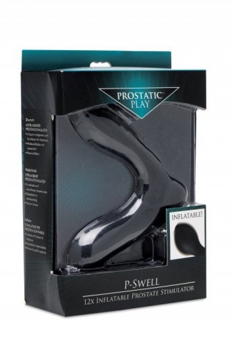 Prostatic Play - P-Swell 12x Inflatable Prostate Stimulator - Black photo