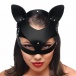 Tailz - 猫尾巴后庭塞及面罩套装 - 黑色 照片-2