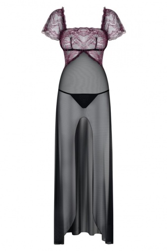 Obsessive - Sedusia Gown & Thong - Black - S/M photo