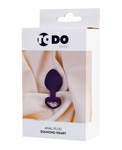 ToDo - 心型鑽石後庭塞 中碼 - 紫色 照片
