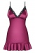 Obsessive - 845-CHE-5 Chemise & Thong - Pink - S/M photo-7