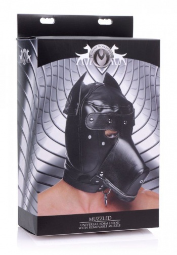 Master Series - BDSM犬调专用可拆式狗罩 - 黑色 照片