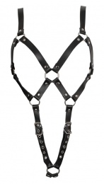 Zado - Leather Strap Body Harness - Black - S/M photo