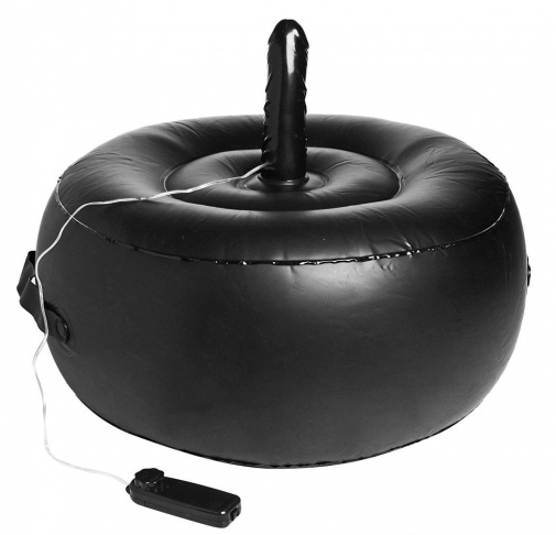 Trinity Vibes - Black Inflatable Seat with Vibrating Dong photo
