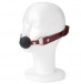 Liebe Seele - Silicone Ball Gag w Leather Straps - Wine Red photo-5