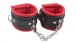 Chisa - Super Soft Ankle Cuffs - Black & Red photo-3