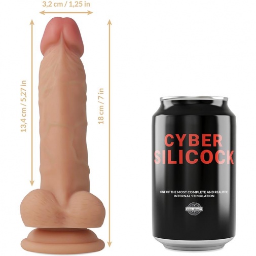 Cyber Silicock - Jude 穿戴式仿真阳具 - 肉色 照片