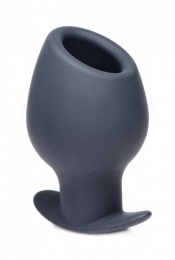 Master Series - Ass Goblet Hollow Anal Plug L-size - Black photo