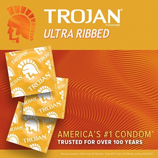 Trojan - Ultra Ribbed 3's Pack photo