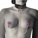 Coquette - Chic Desire Collar w Nipples Clamps - Black photo-2