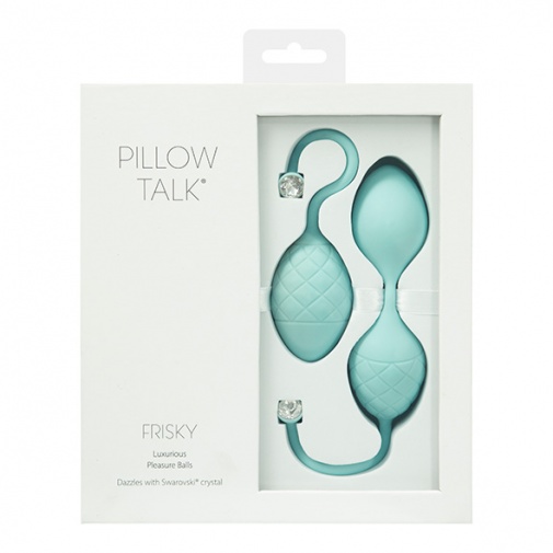Pillow Talk - Frisky Kegel Balls - Teal photo