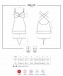 Obsessive - 860-CHE-2 襯裙和丁字褲 - 白色 - S/M 照片-9