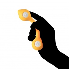 Tenga - 雙頭球形按摩器 - 黃色 照片