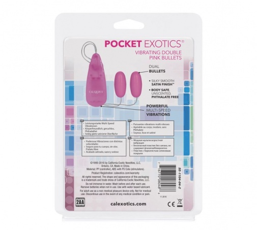 CEN - Pocket Exotics 雙子彈震動器 - 粉紅色 照片