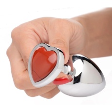 Booty Sparks - Jasper Heart Anal Plug L-size - Red photo