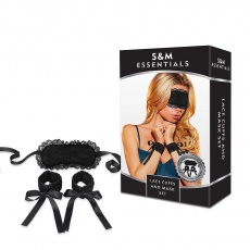 S&M - 蕾絲邊手銬和眼罩 照片