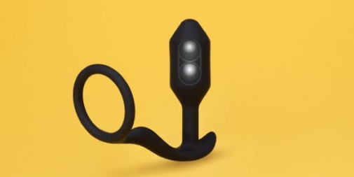 B-Vibe - Snug Plug & Tug Ring - Black photo