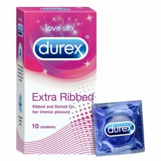 Durex - Extra Ribbed 10's Pack photo